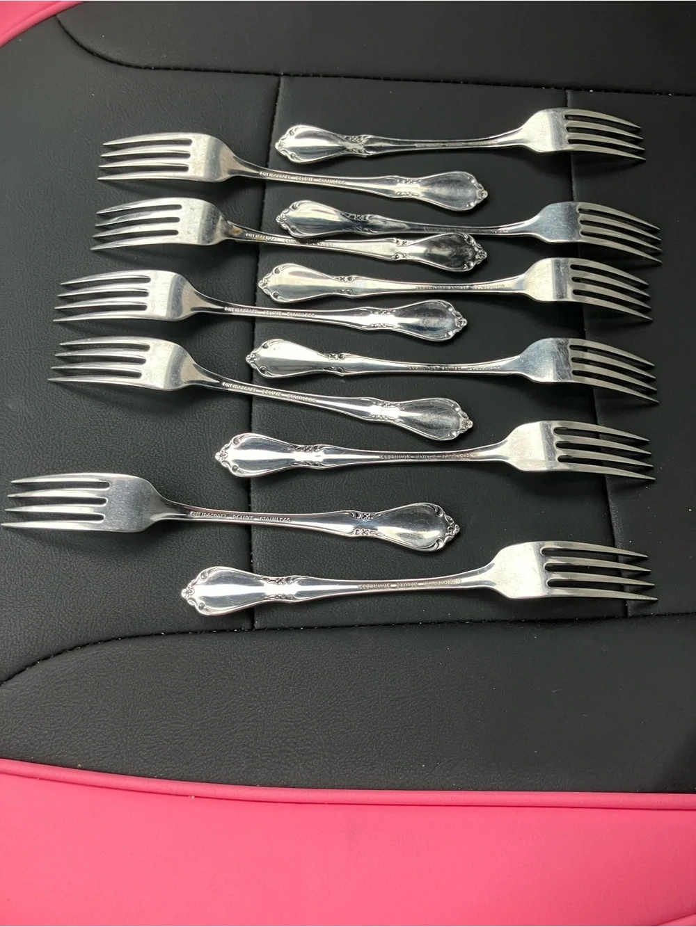 Classic Silver Dinner Fork Set - Stainless Steel (12 Pieces)